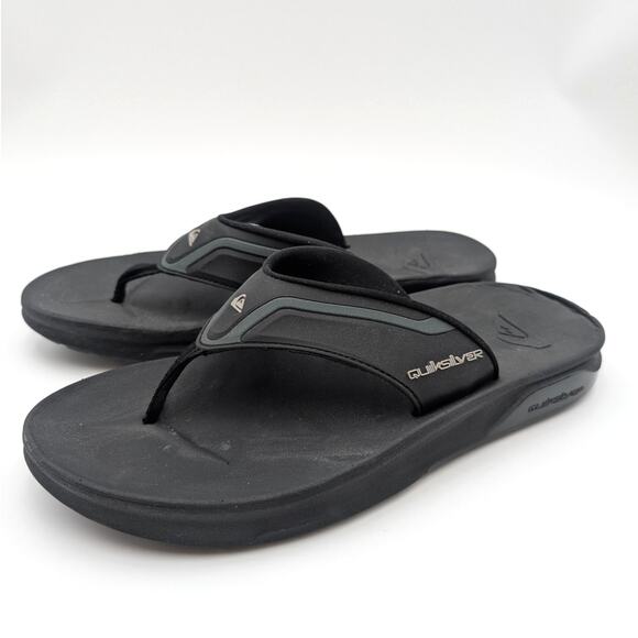 Quiksilver Mathodic Recovery Comfort Slide Sandal Men's Black Size US9 EU42 - Picture 1 of 11